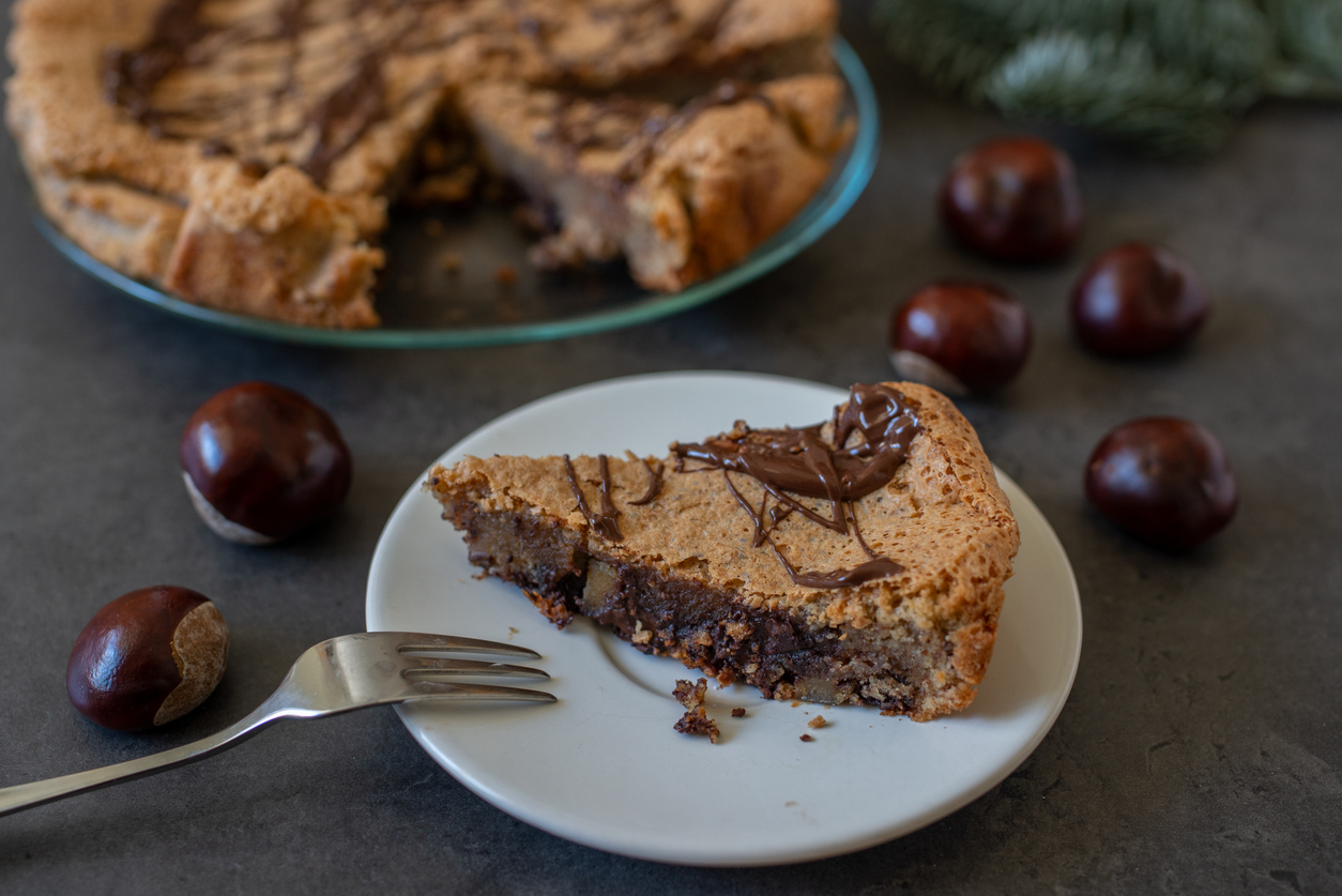 Torta di castagne e ricotta