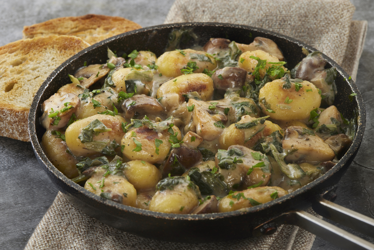 Gnocchi di patate con salsa ai funghi