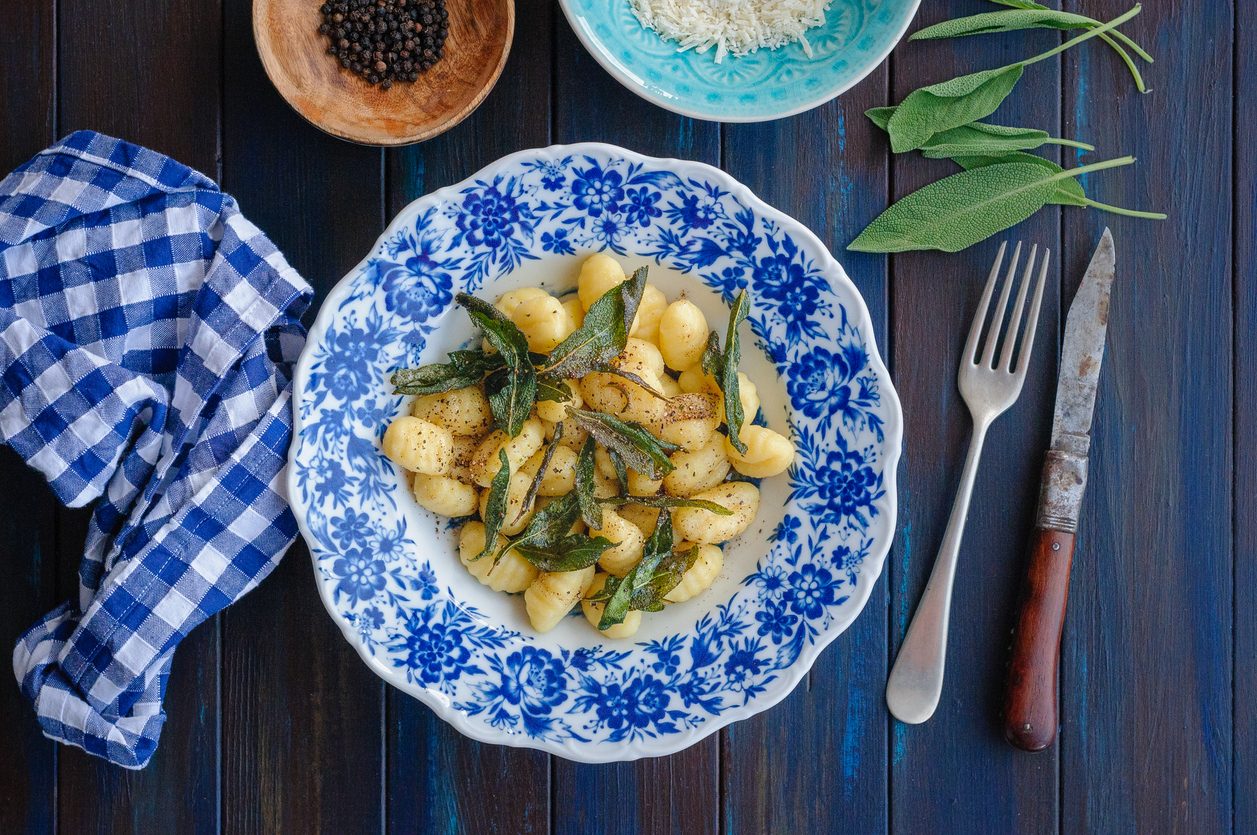 Gnocchi di patate dolci con burro e salvia